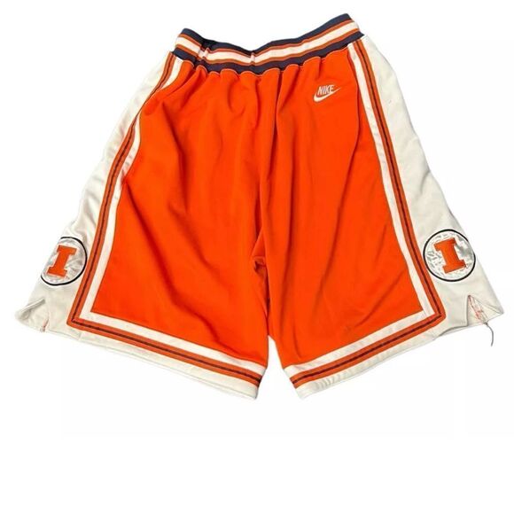 Nike Fighting Illini Illinois Pro Style Basketball Shorts Champaign Urbana REAL - Picture 5 of 8
